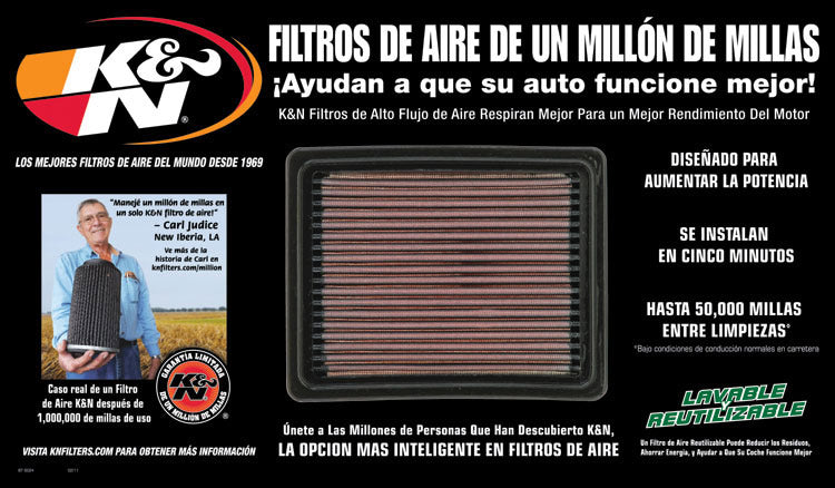 POP, Air Filter Display, Spanish