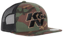 Hat; Camo Mesh W/Black Logo, Snapback