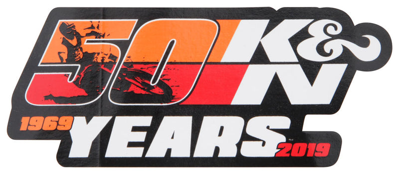 Decal, K&N 50 Years Small